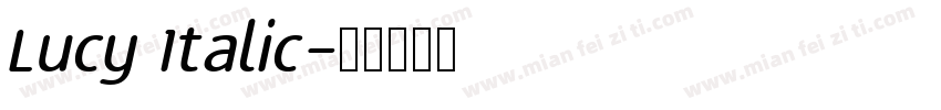 Lucy Italic字体转换